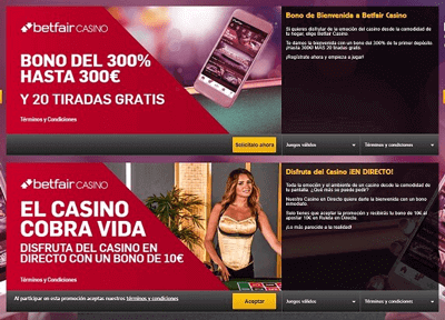 betfair casino promociones