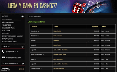 casino 777 ganadores