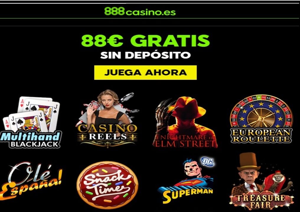 888 Casino promoción bono por registro sin depósito por 88 euros