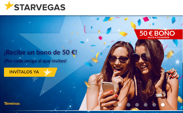 El primer depósito entrega hasta 200 euros en Starvegas